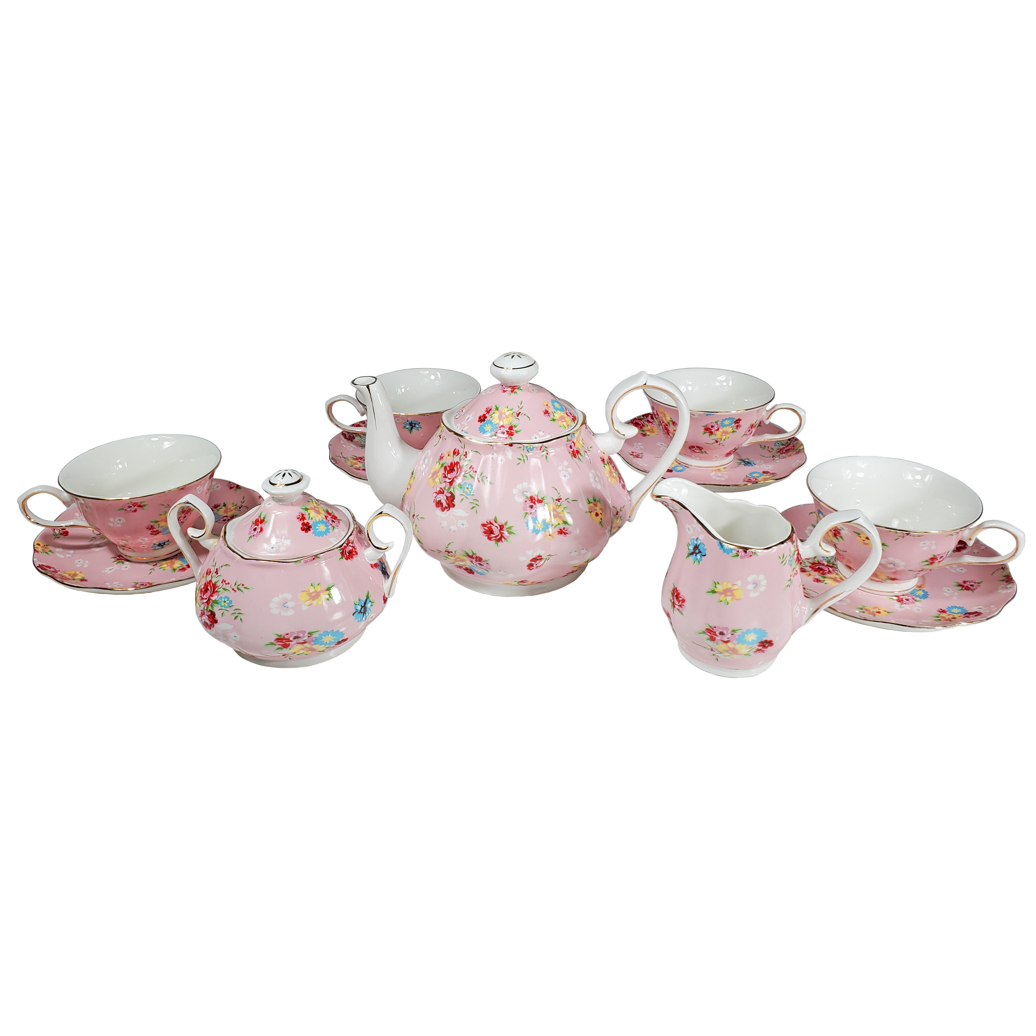 Barry's Picnic - Pink & Red 11 Piece Tea Set – Shop At Sullivan