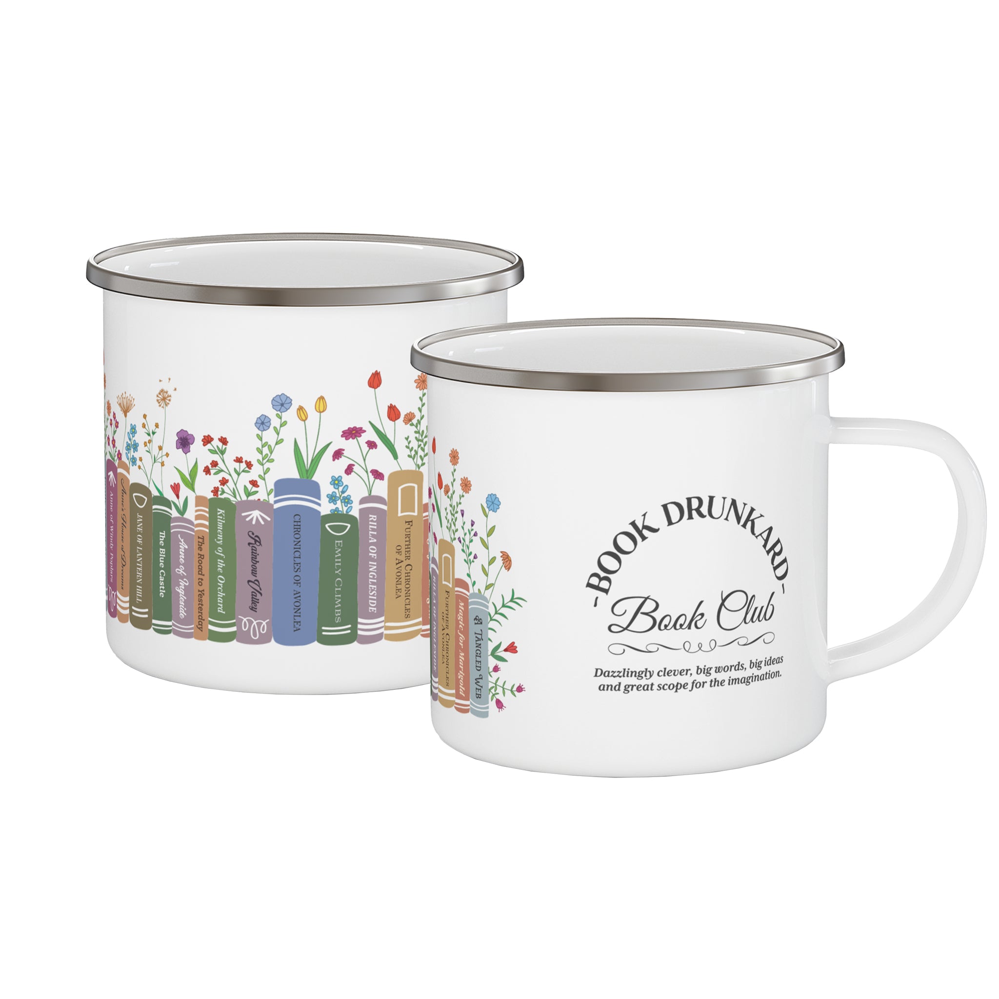 Book Drunkard Book Club Enamel Mug
