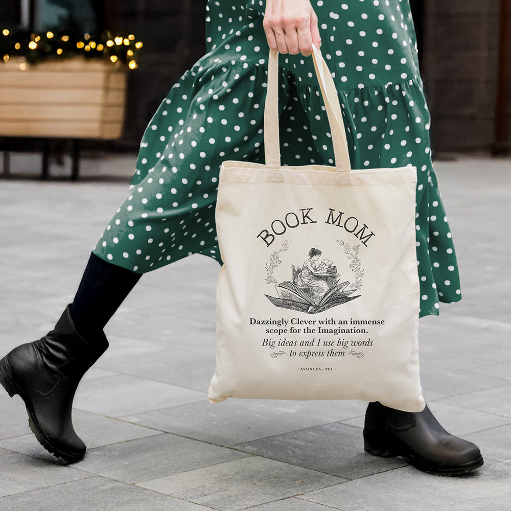 Book Mom Edwardian Reader Tote Bag