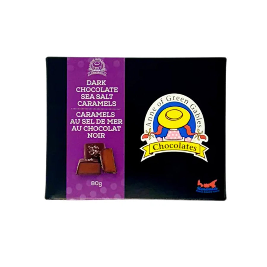 Anne of Green Gables Chocolates- 6 Piece Dark Chocolate Sea Salt Caramels