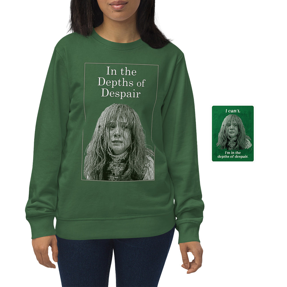 Depths of Despair Sweatshirt & Sticker