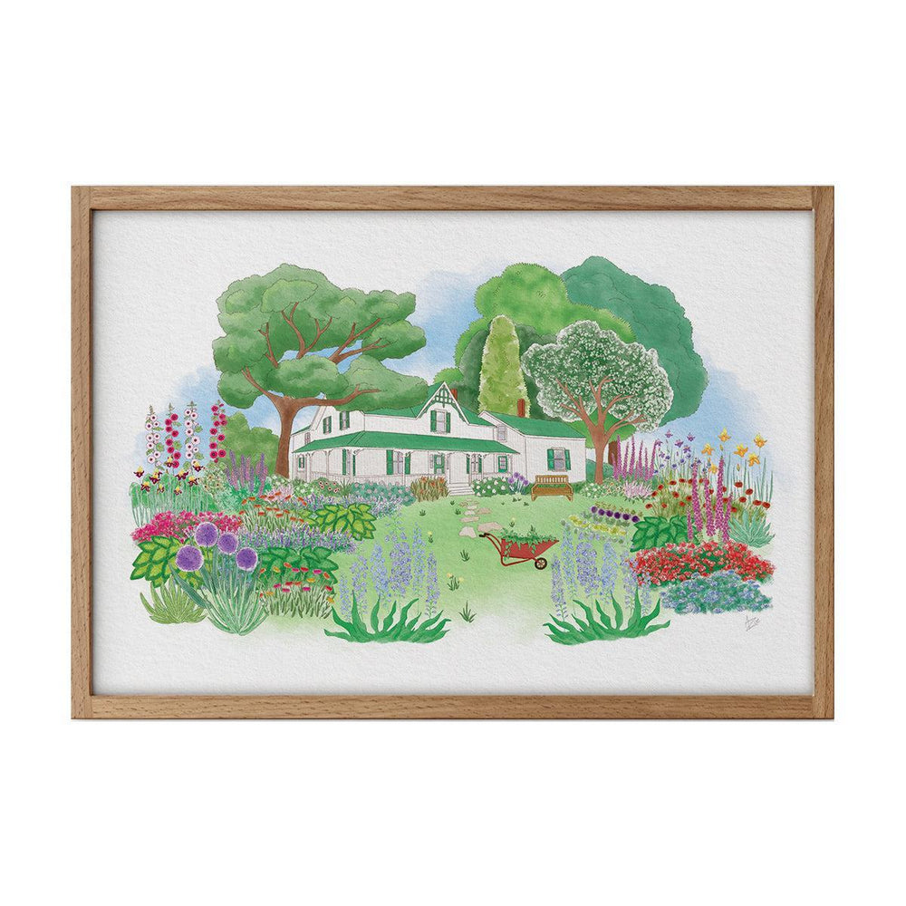 "Green Gables Blooming Garden" Custom Illustration