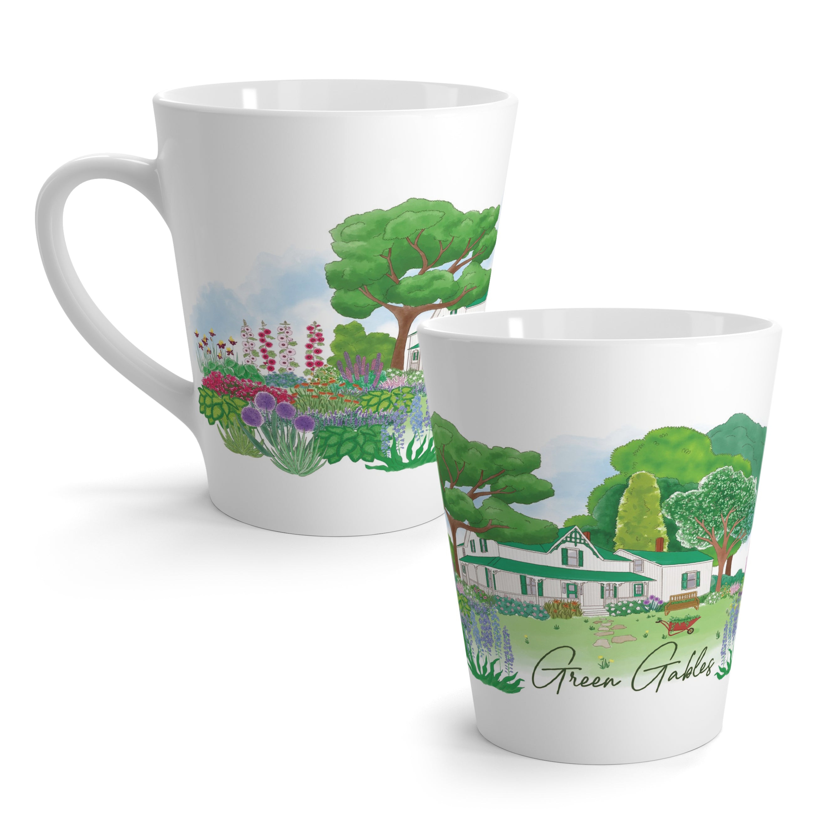 Green Gables Blooming Garden Latte Mug