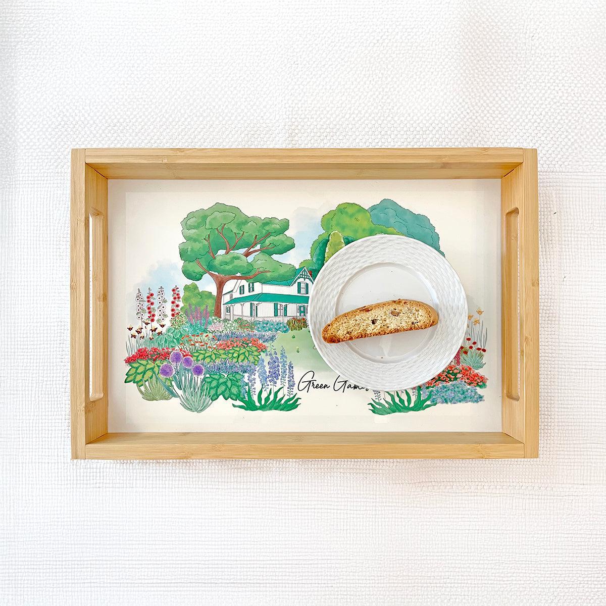 Green Gables Garden Serving Tray