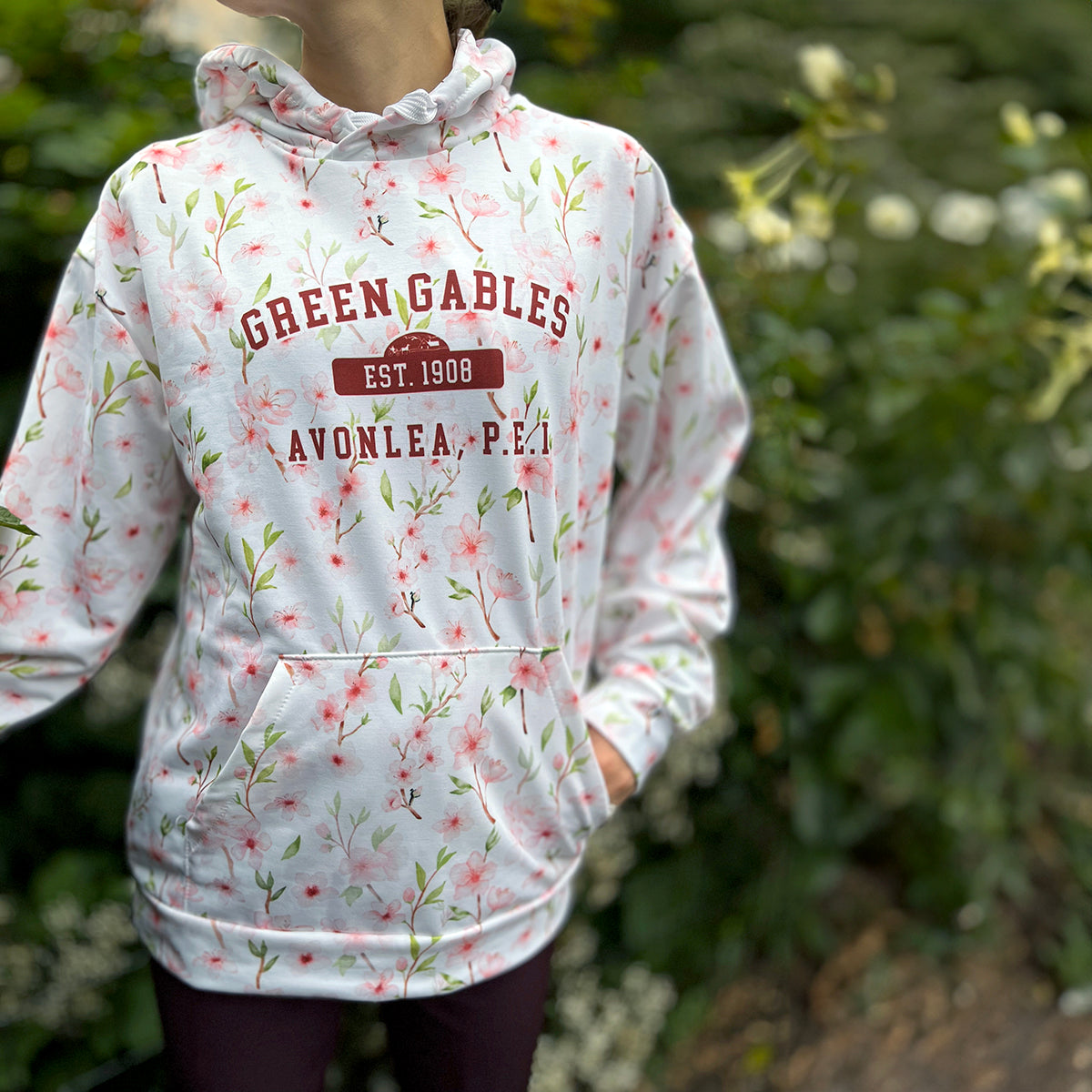 Green Gables Cherry Blossom Lightweight Hoodie