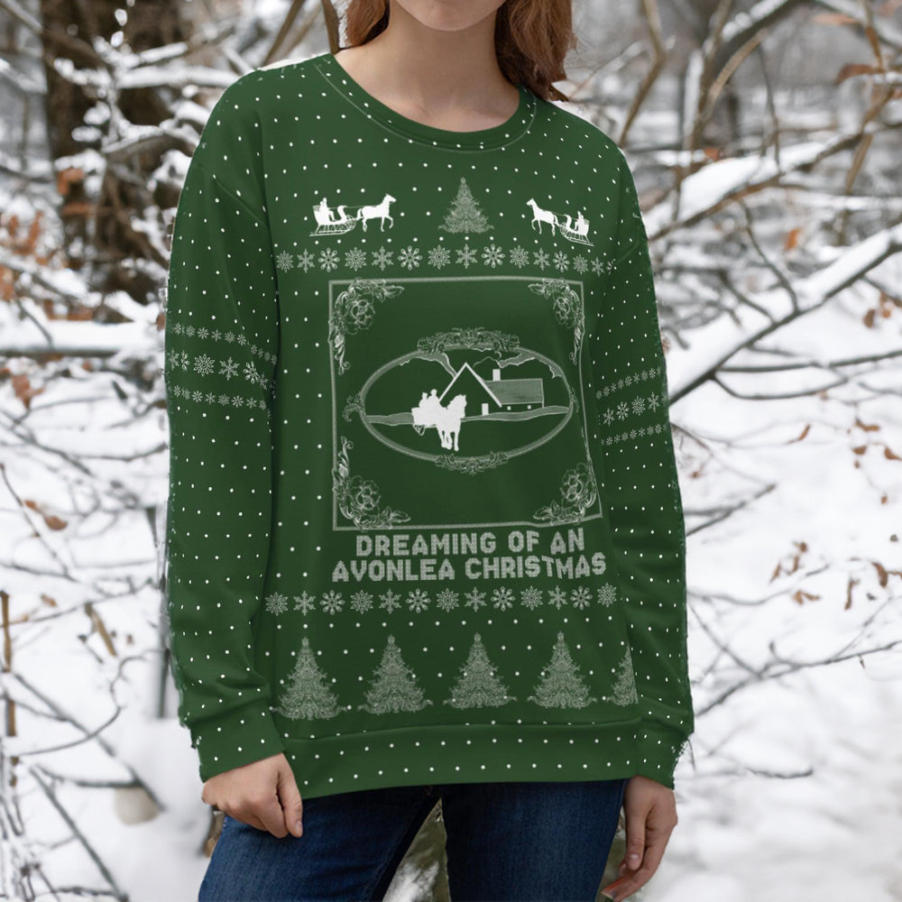 "Green Gables" Green Holiday Sweatshirt