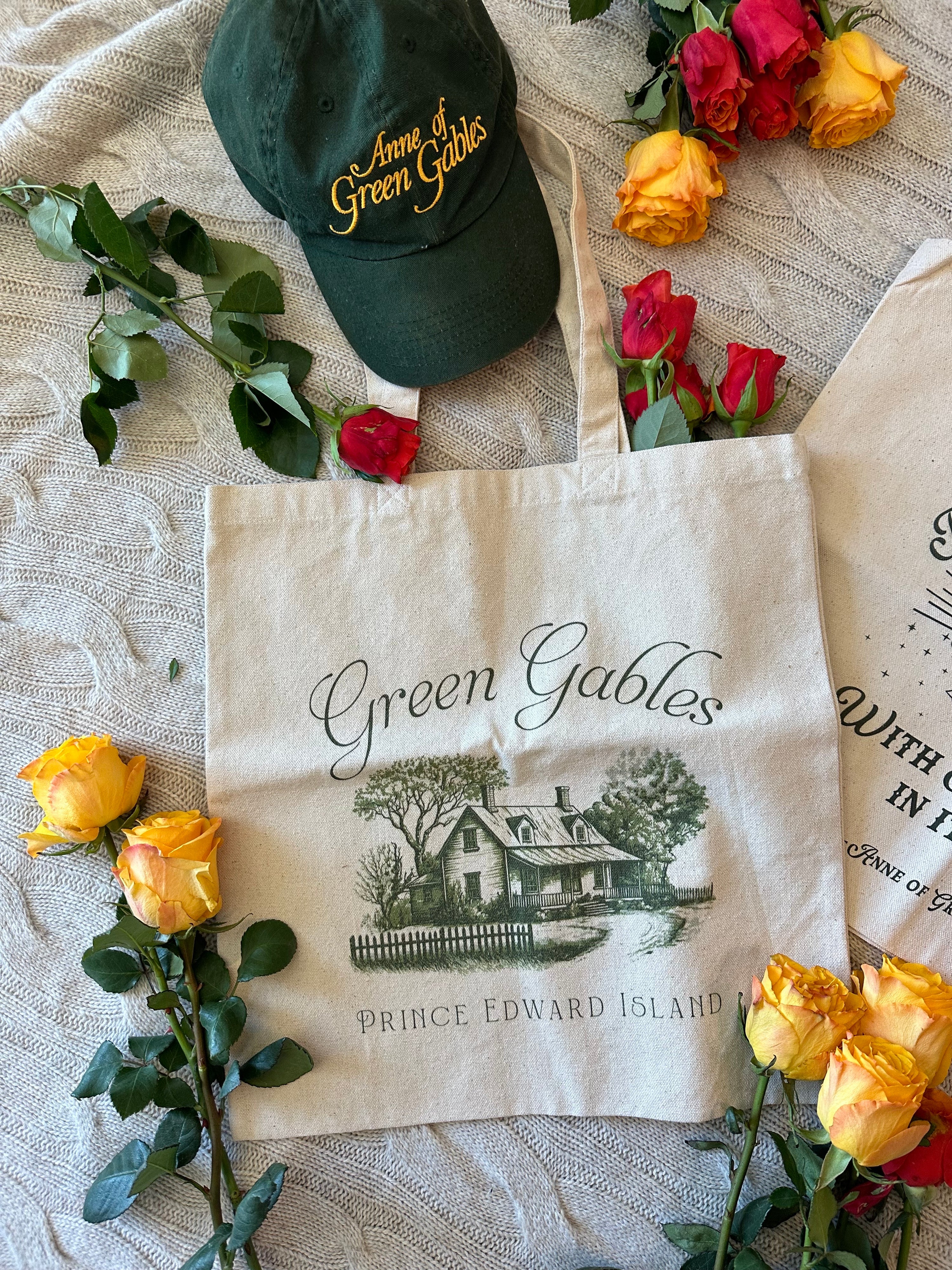 Vintage Green Gables Illustration Exclusive Tote Bag