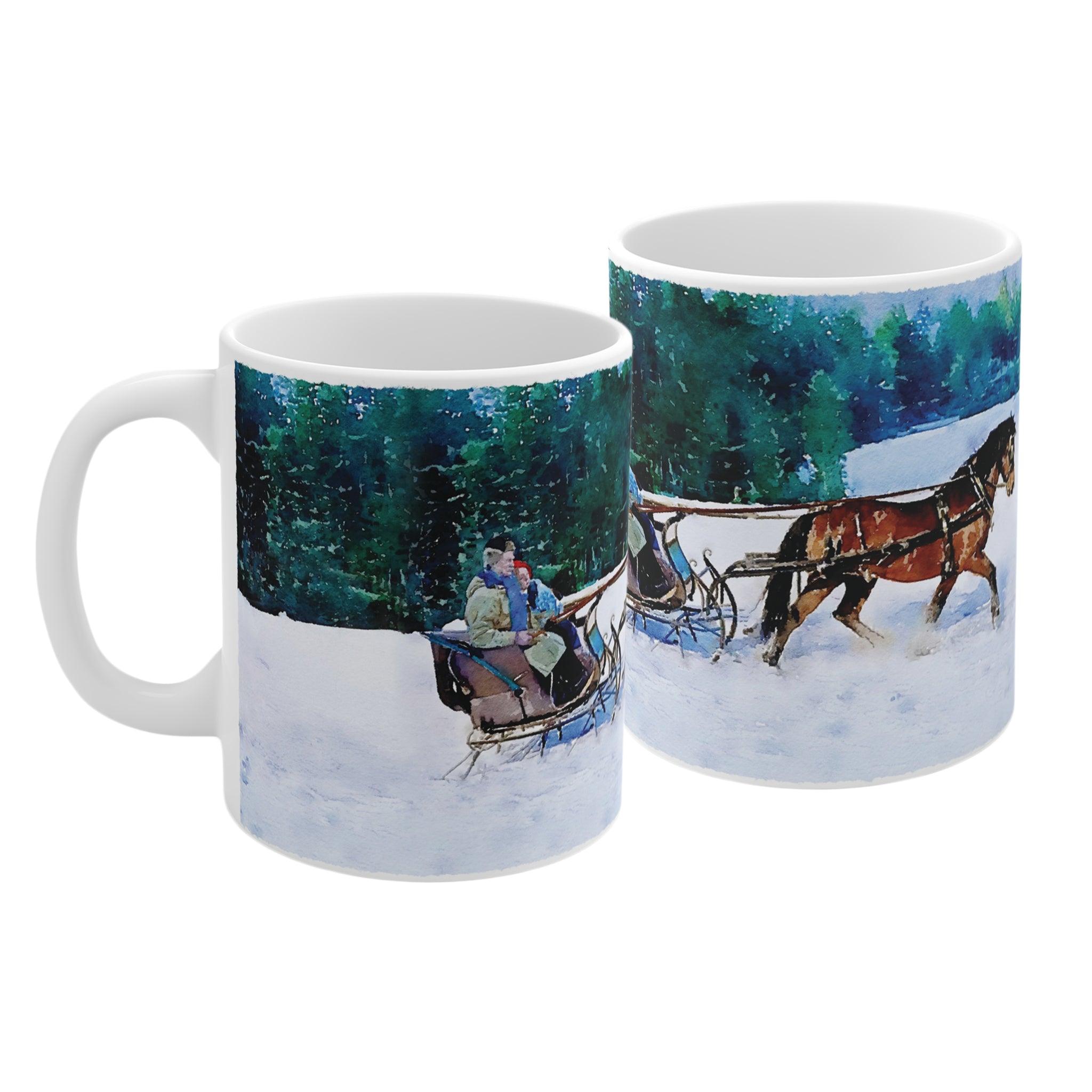 Morning Sleigh Ride Mug