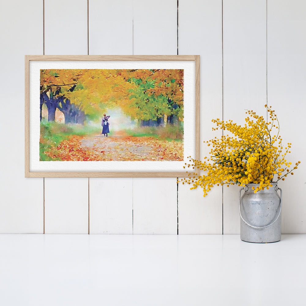 "October" Limited Edition Illustrated Print on Watercolor Paper