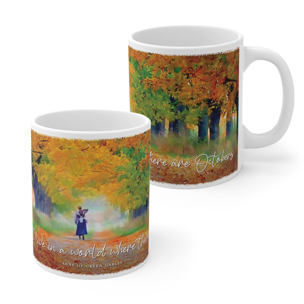 October Quote Watercolor Mug