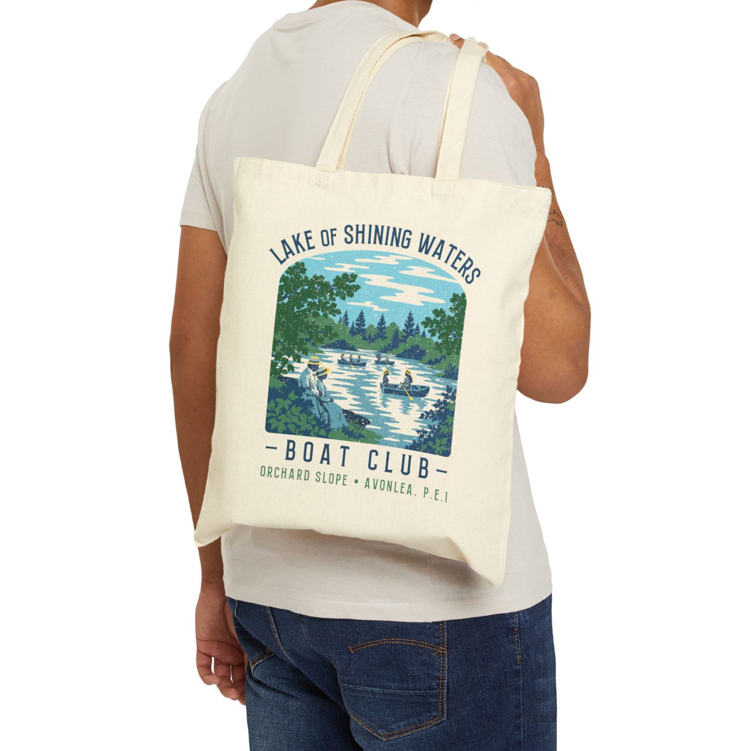 Lake of Shining Waters Boat Club Tote Bag