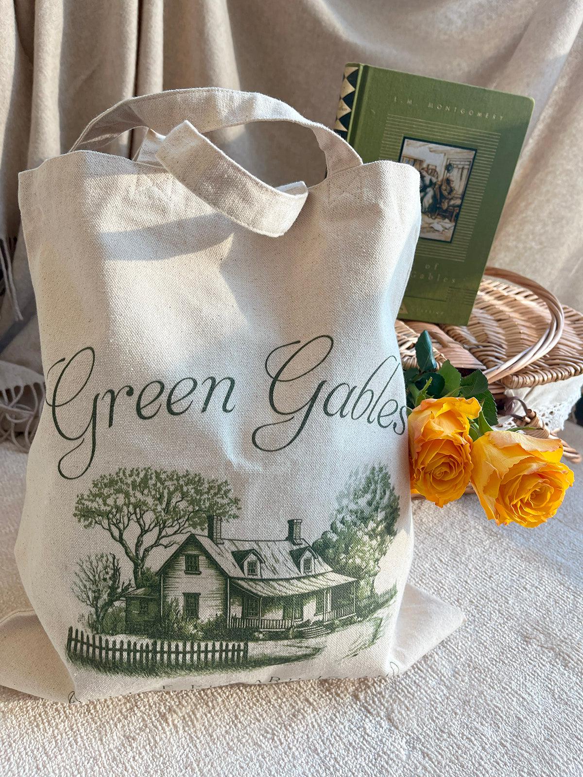 Vintage Green Gables Illustration Tote Bag