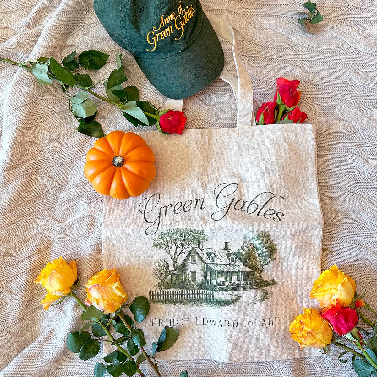 Vintage Green Gables Illustration Tote Bag