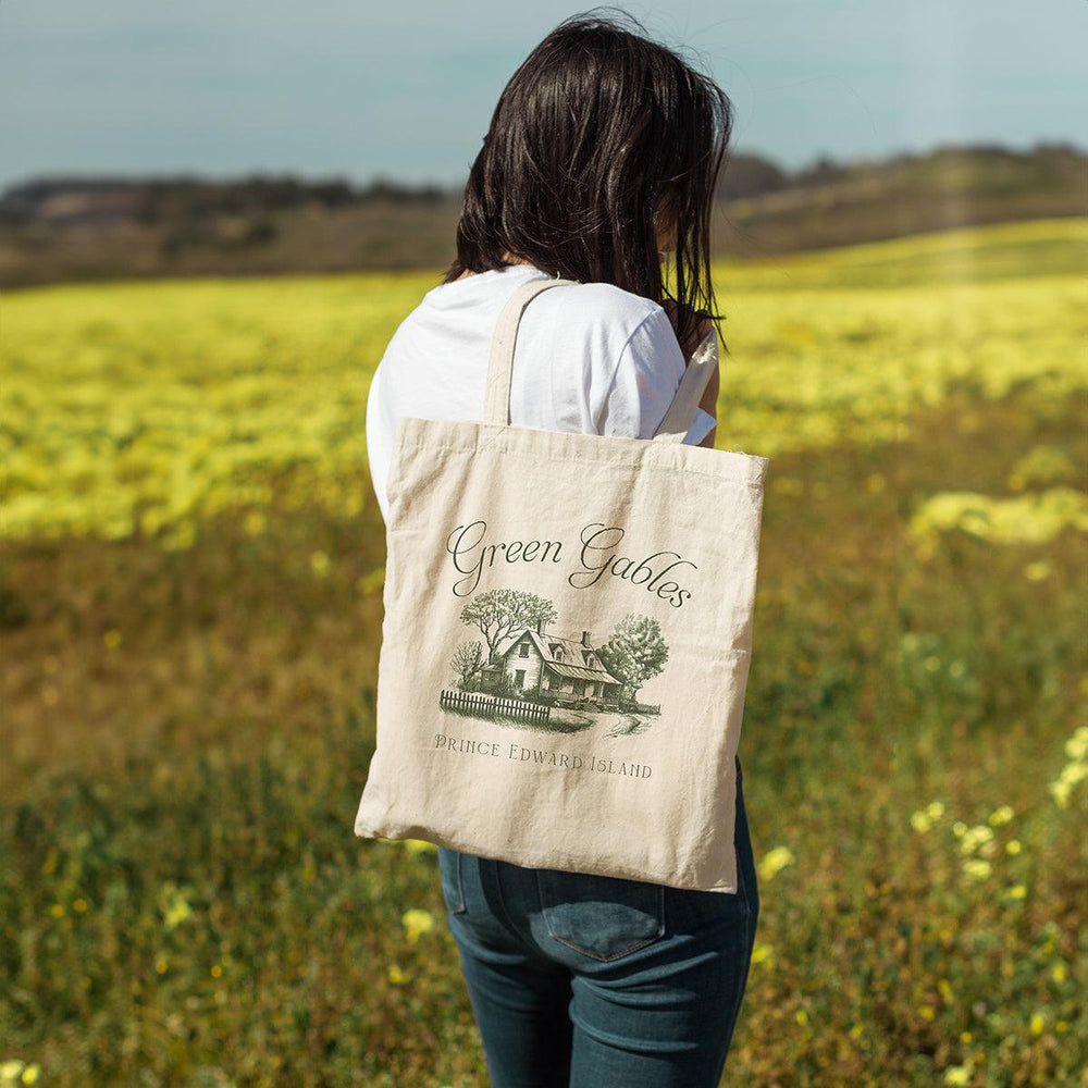 Vintage Green Gables Illustration Tote Bag