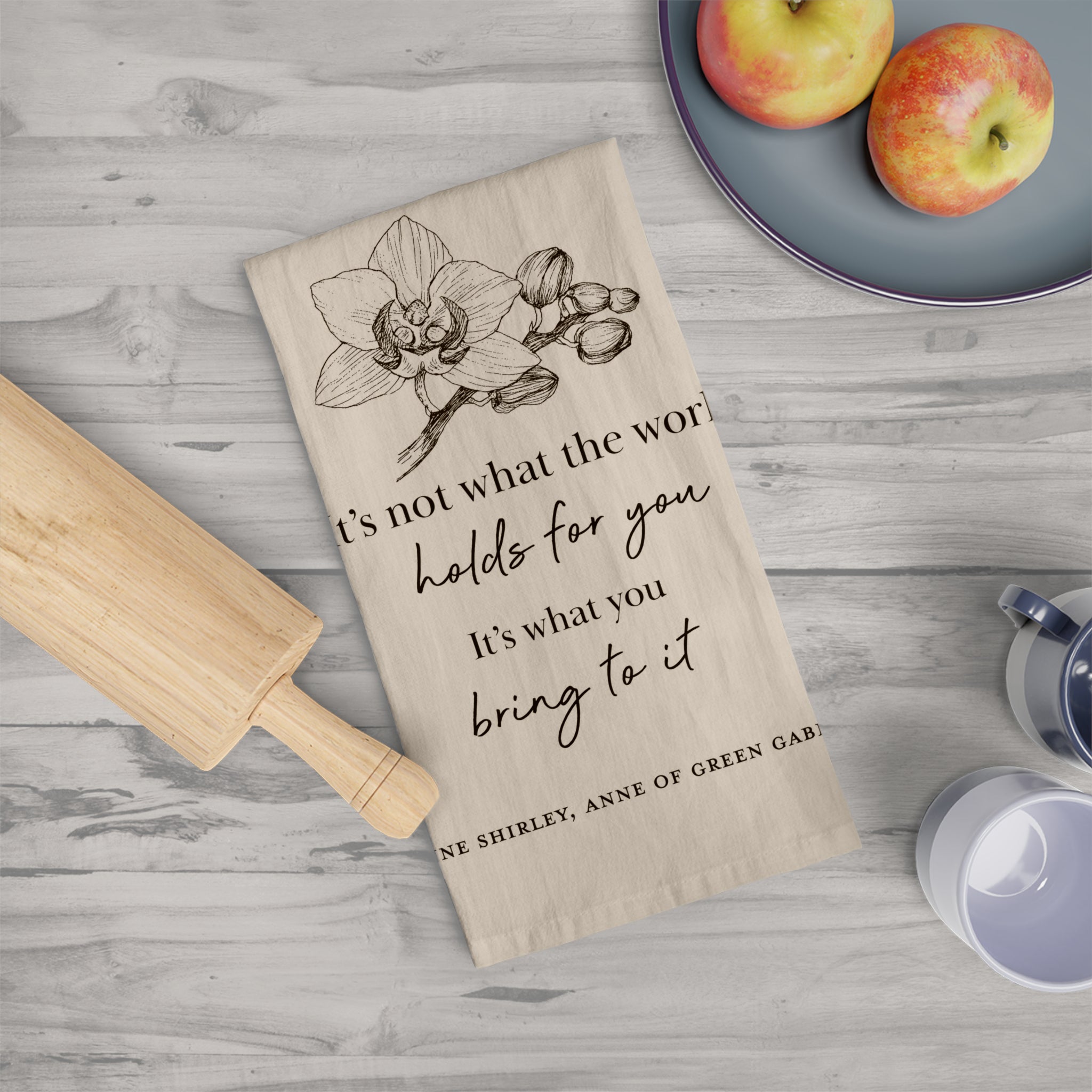 "What The World Holds" Tea Towel