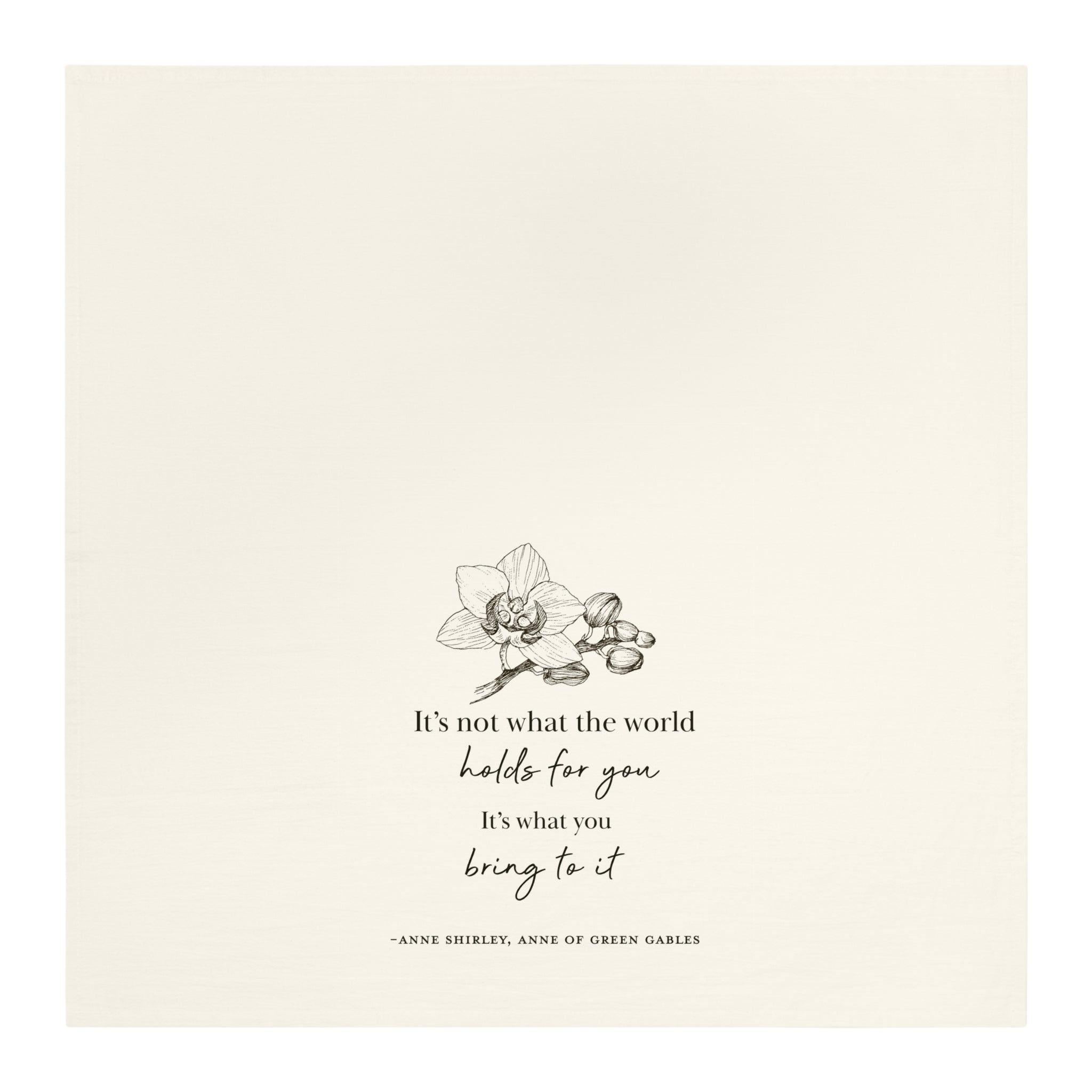 "What The World Holds" Tea Towel