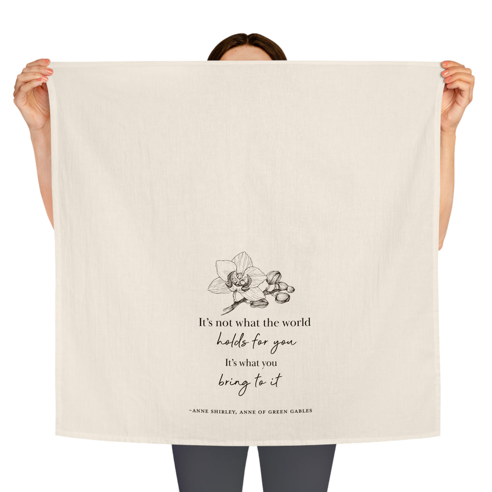 "What The World Holds" Tea Towel