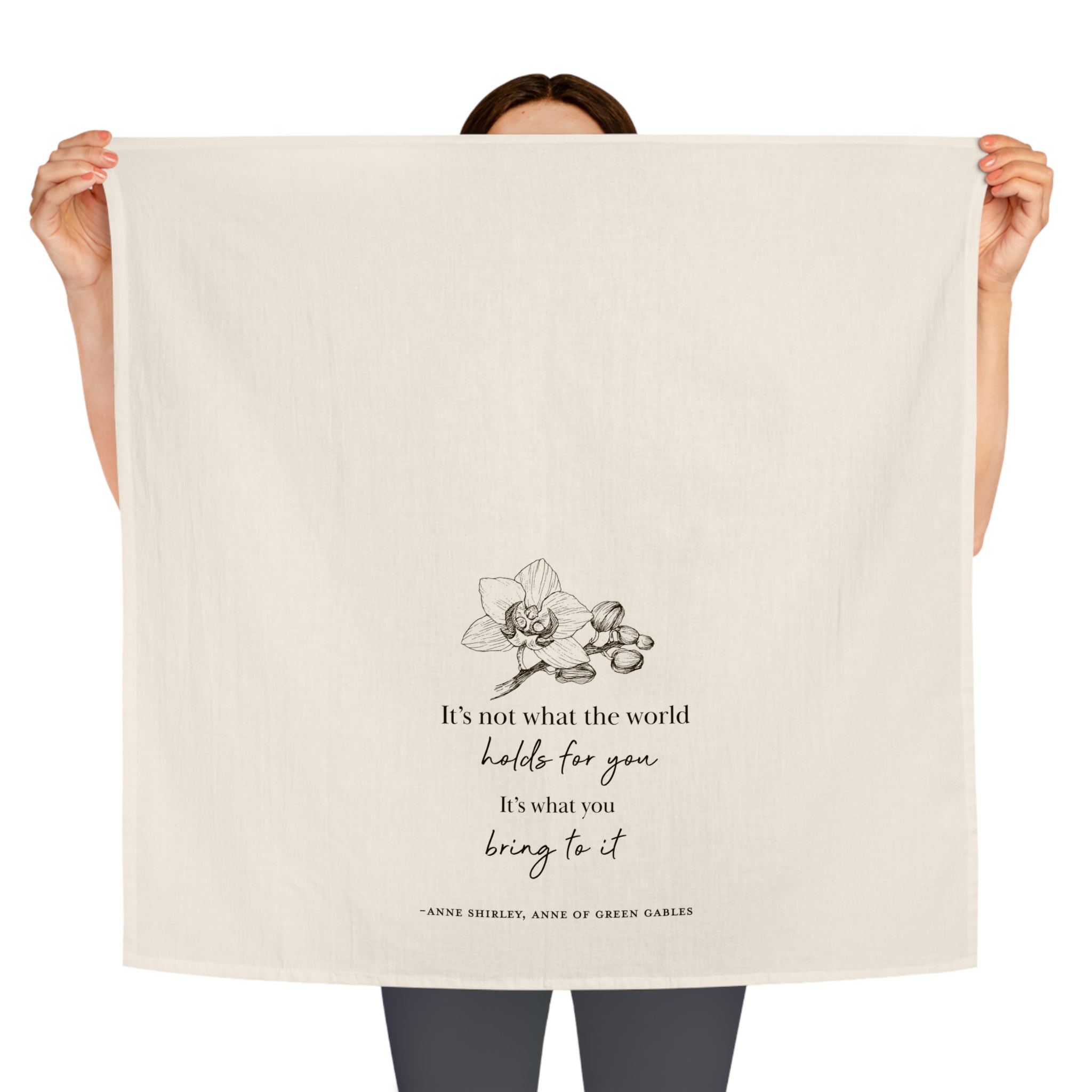 "What The World Holds" Tea Towel