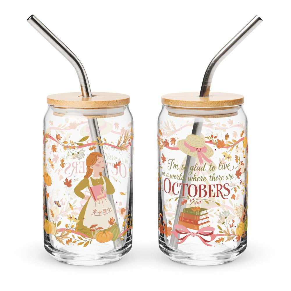 Anne of Green Gables Illustrated October Glass Can Tumbler