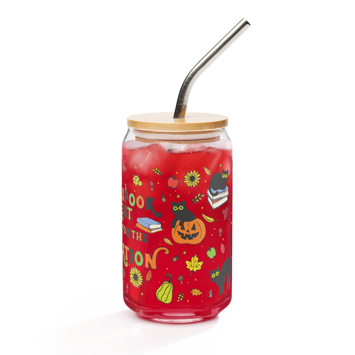 "Scope for the Imagination" Halloween Glass Can Tumbler
