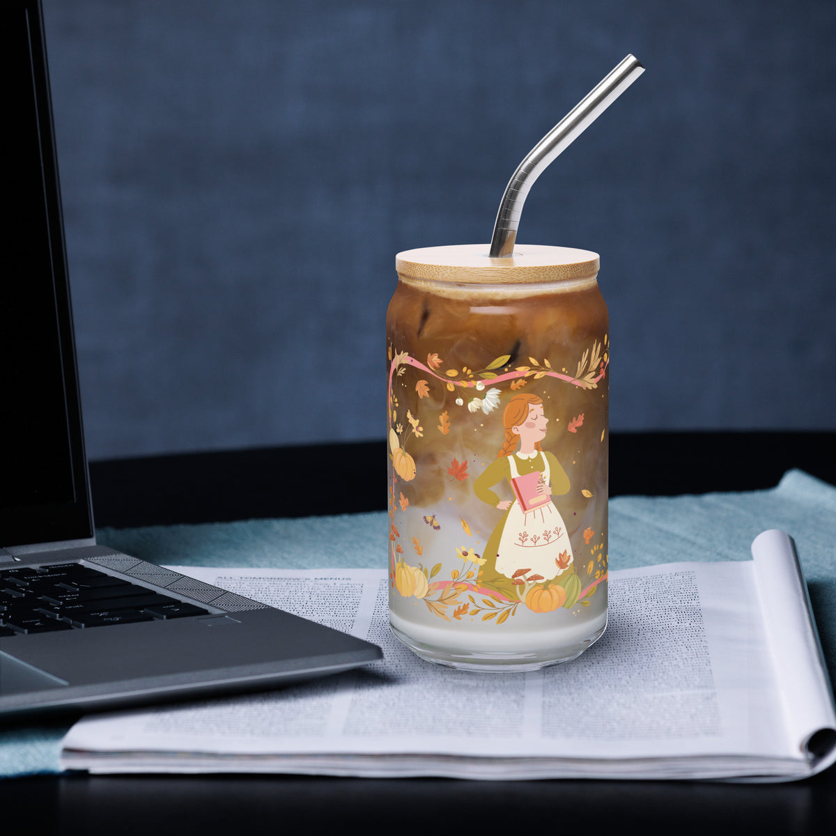 Anne of Green Gables Illustrated October Glass Can Tumbler