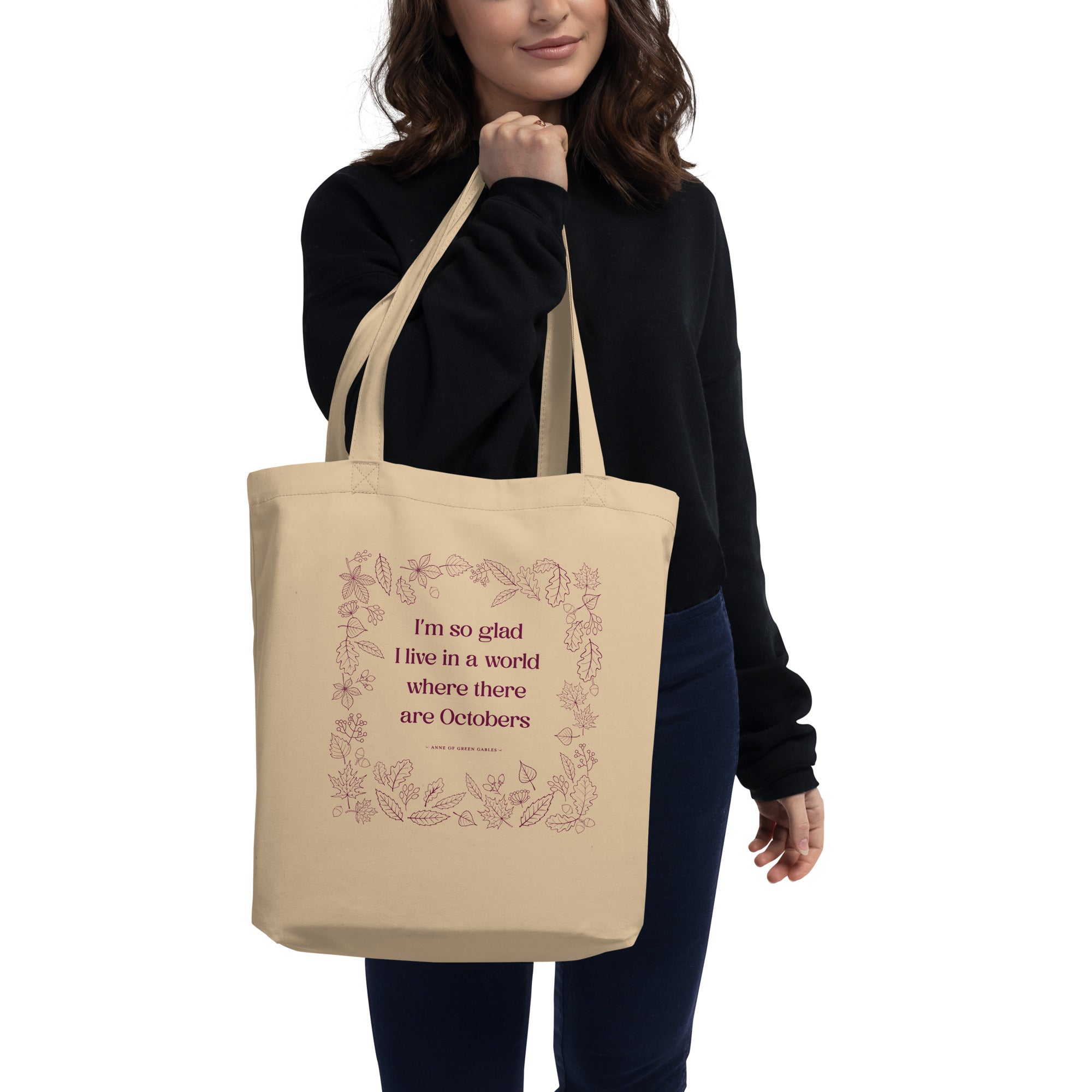 October Quote Tote Bag