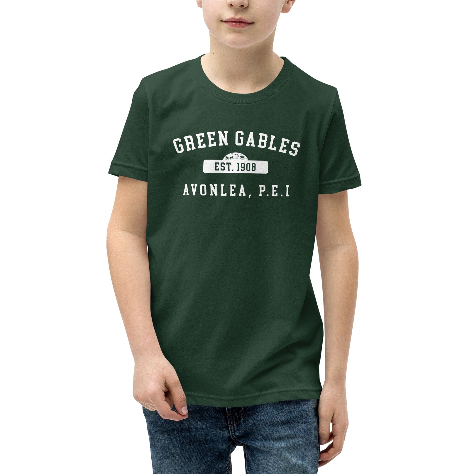 Green Gables College Kids Heavy Cotton T-shirt