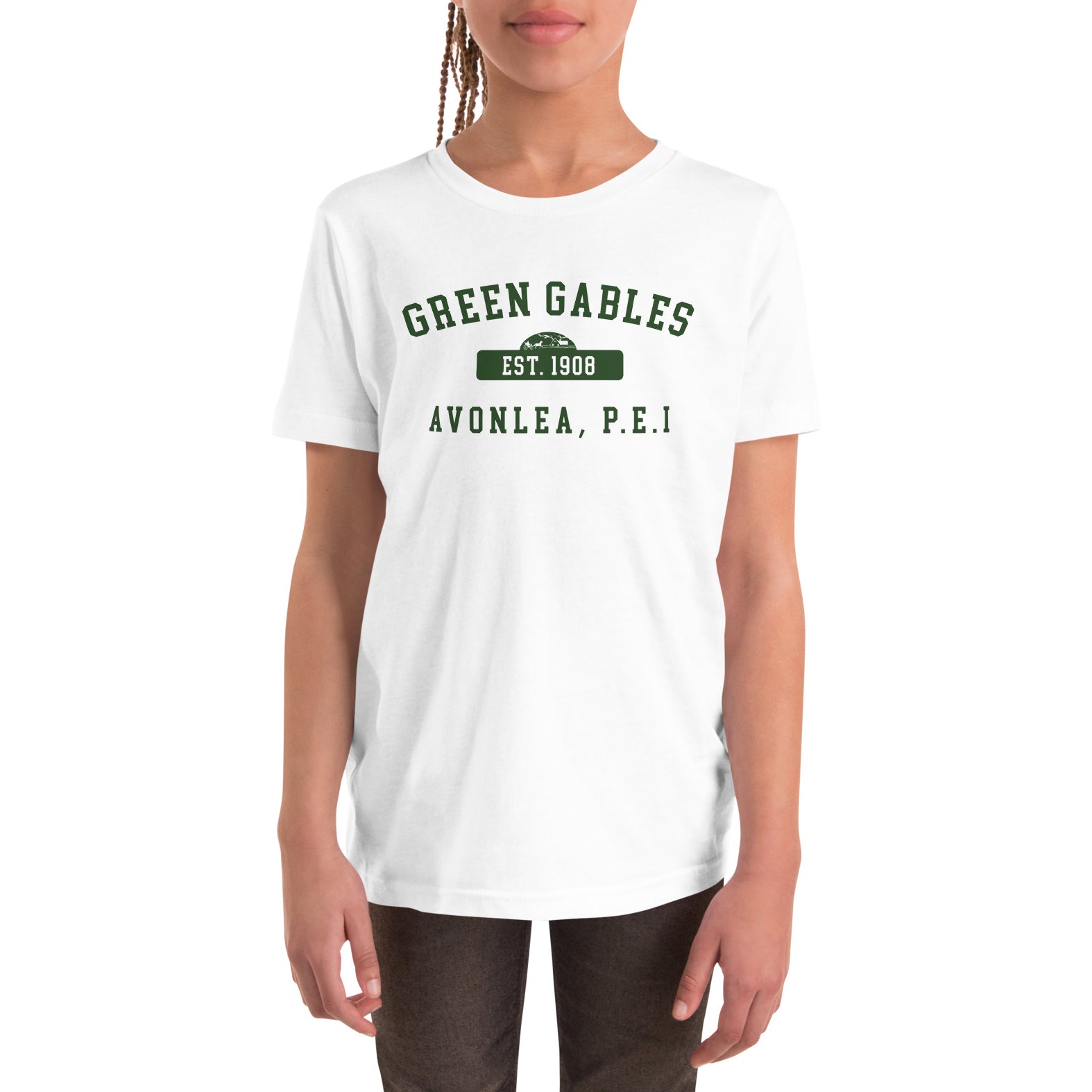 Green Gables College Kids Heavy Cotton T-shirt