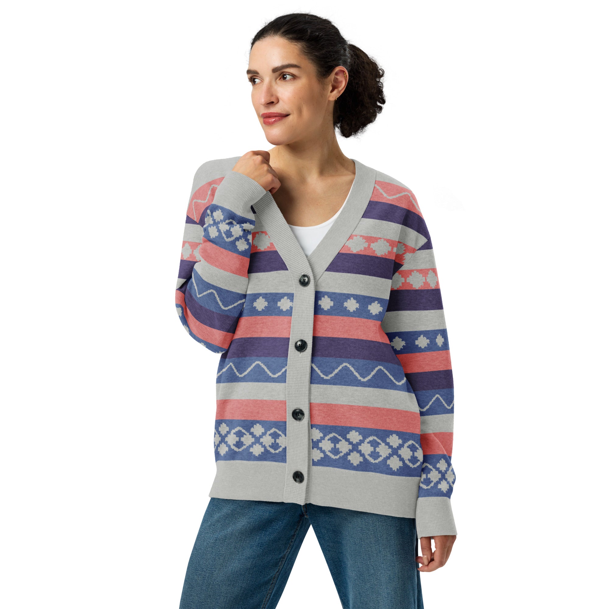 Anne Colour Blocked Cardigan