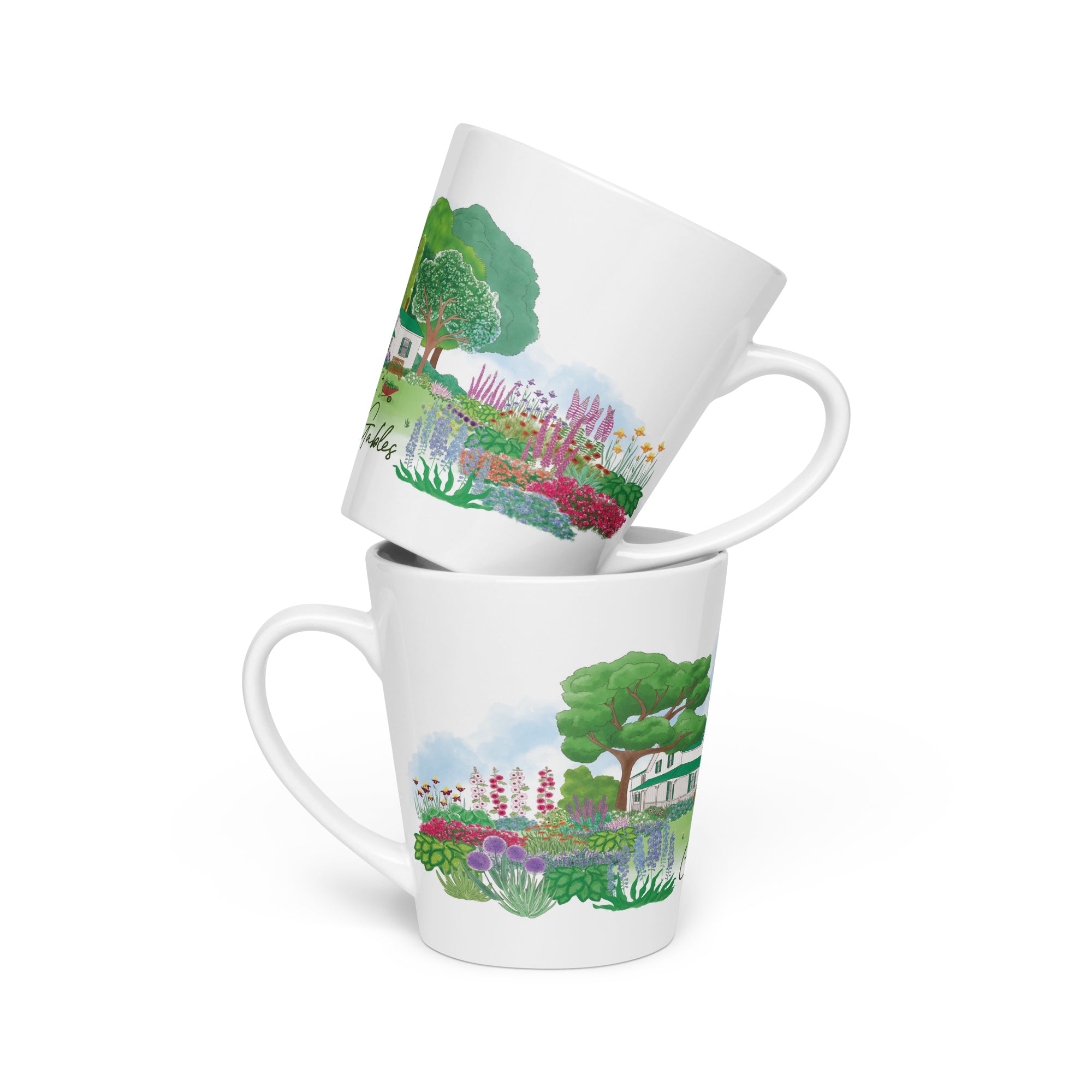 Green Gables Blooming Garden Latte Mug