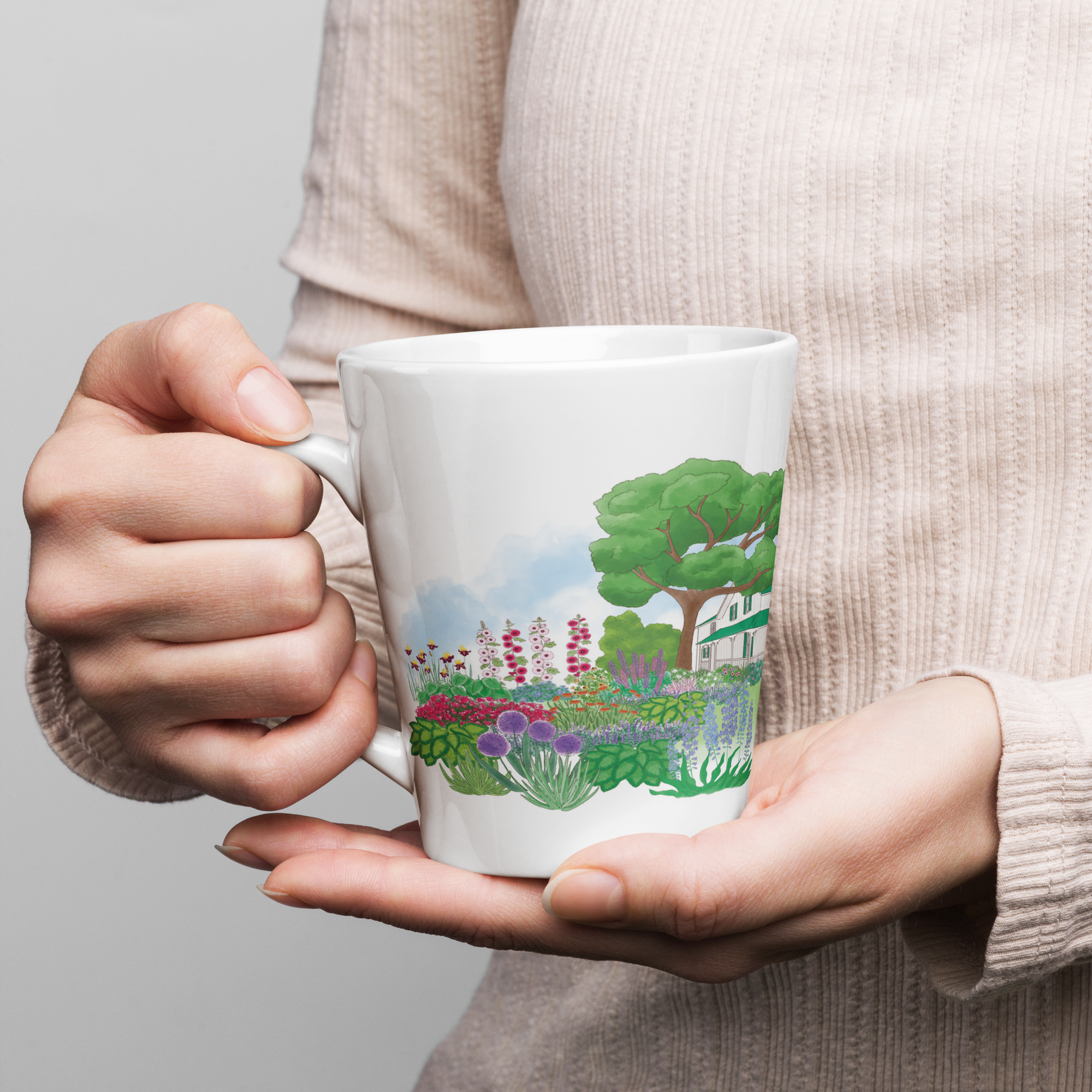 Green Gables Blooming Garden Latte Mug