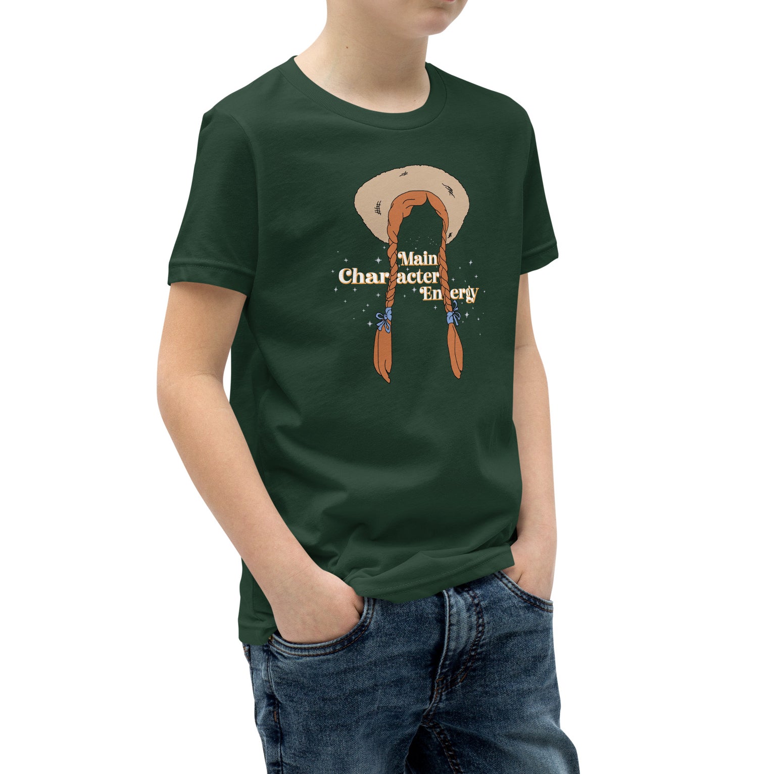 Main Character Energy Kids Heavy Cotton T-shirt