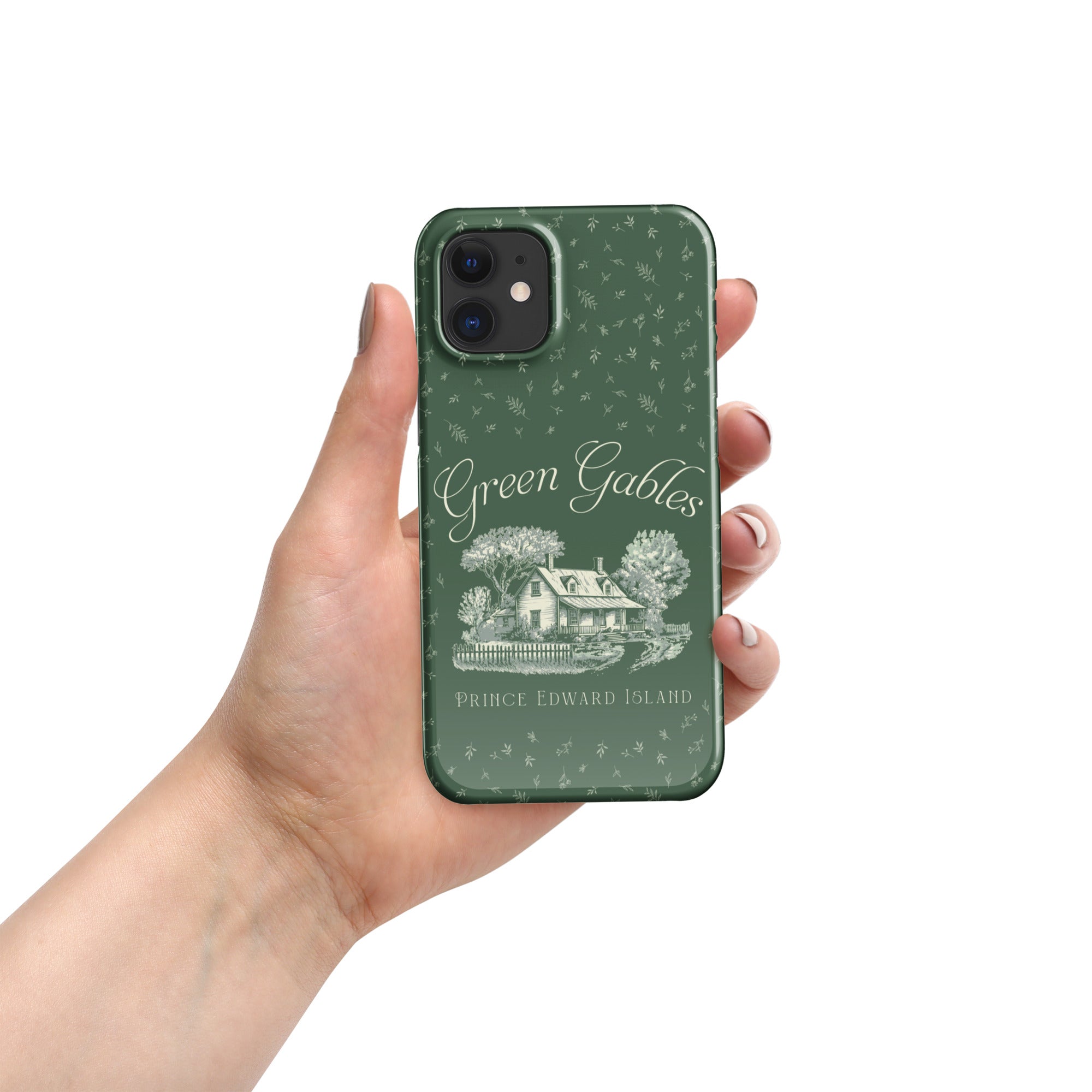 Vintage Green Gables Illustration iPhone Case