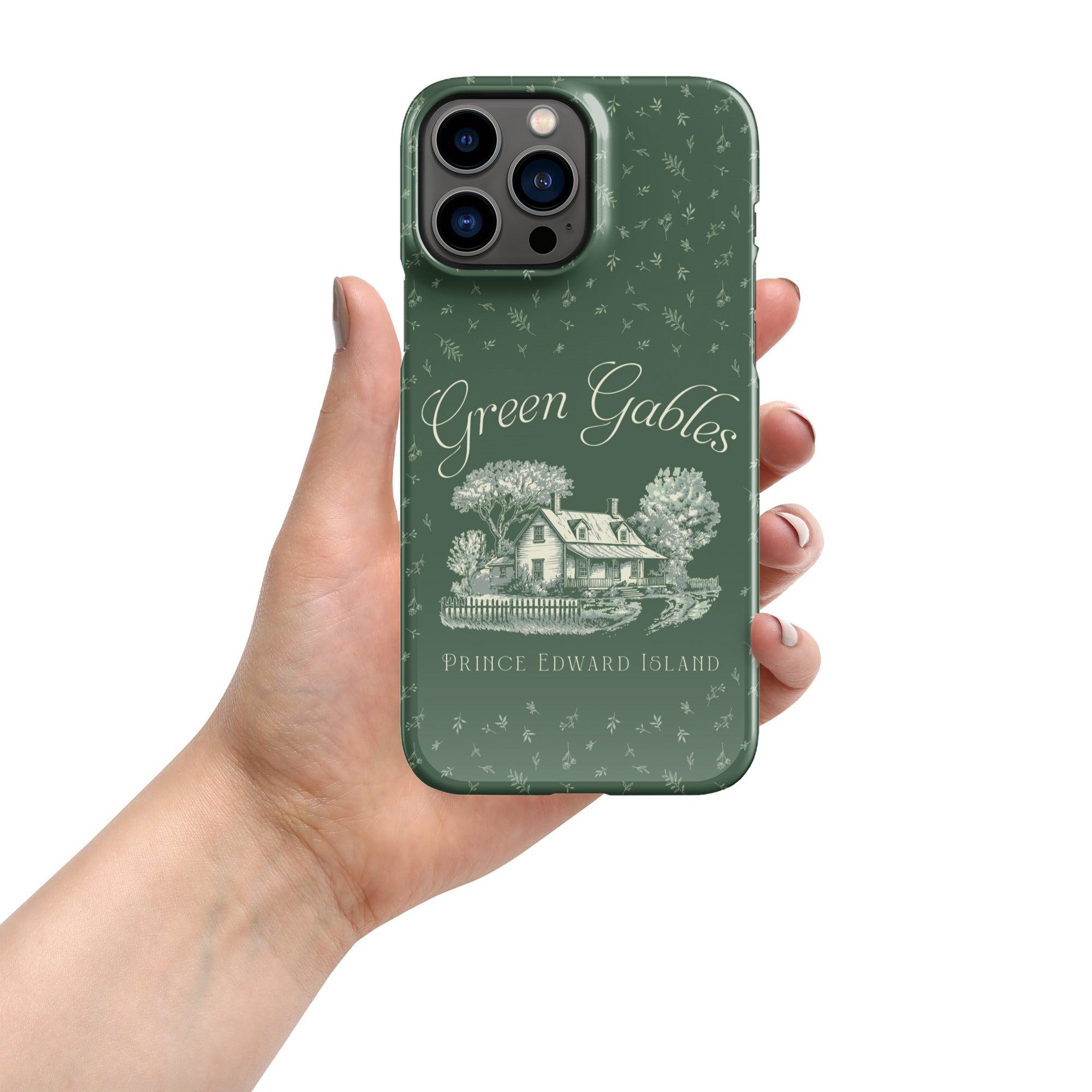 Vintage Green Gables Illustration iPhone Case