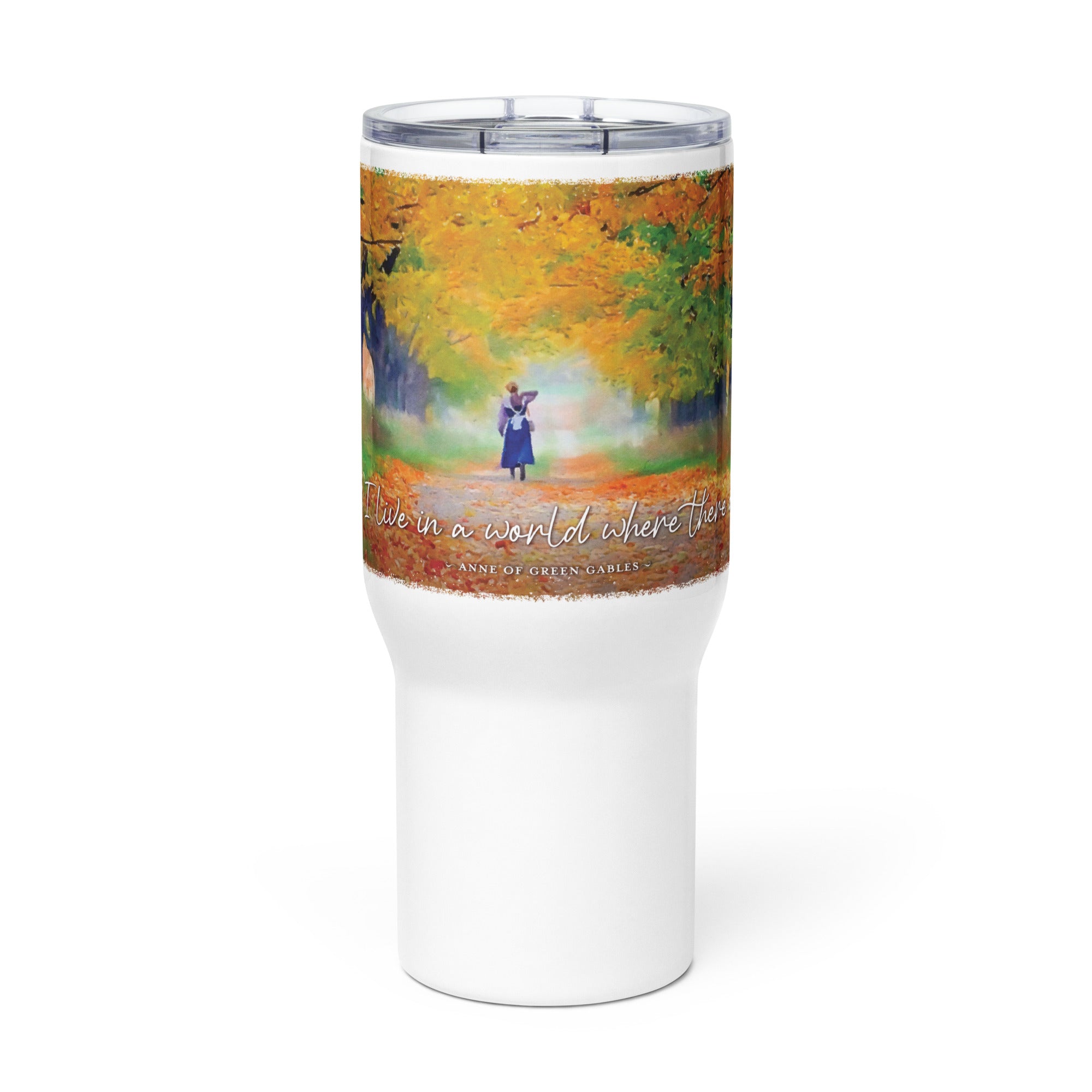 October Quote Watercolor Travel Mug