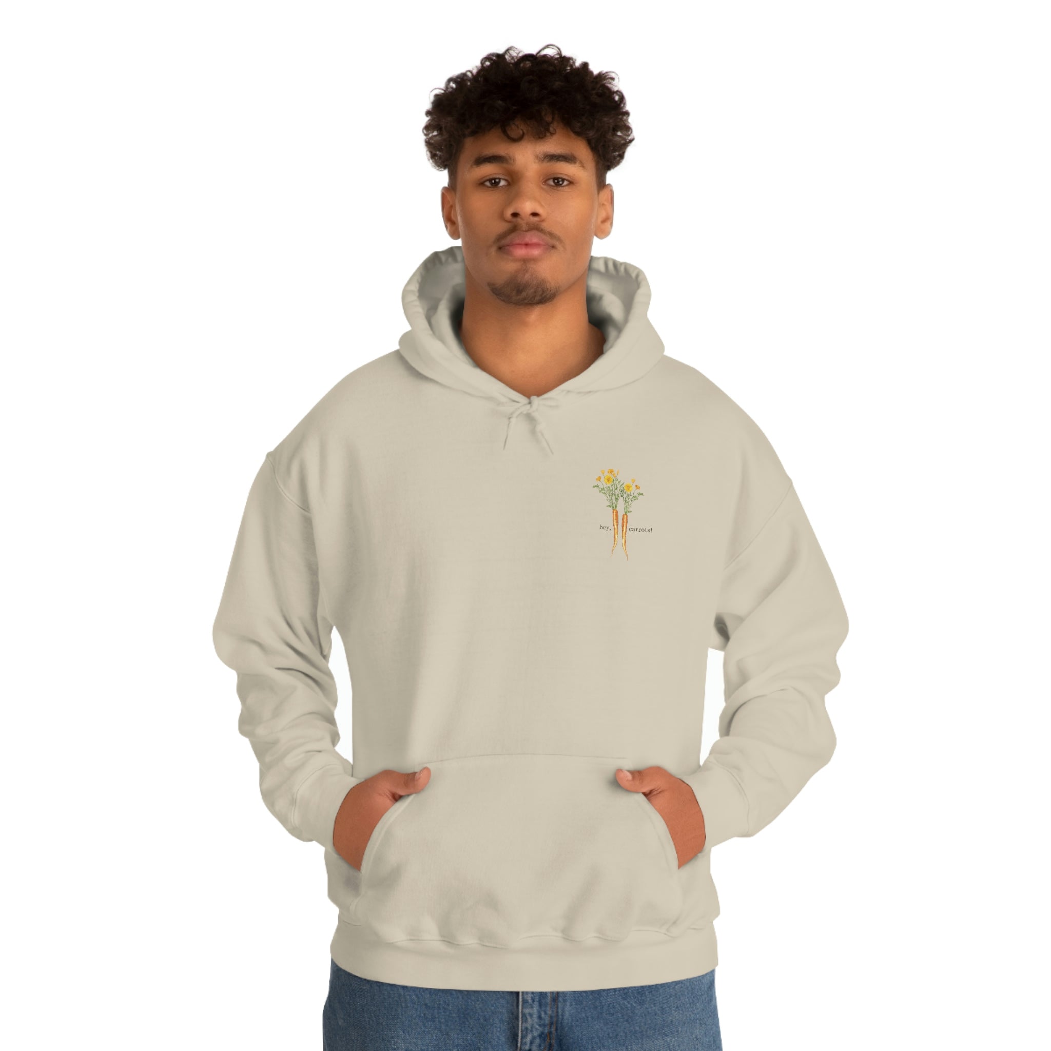 "Hey Carrots!" Hoodie- Sand