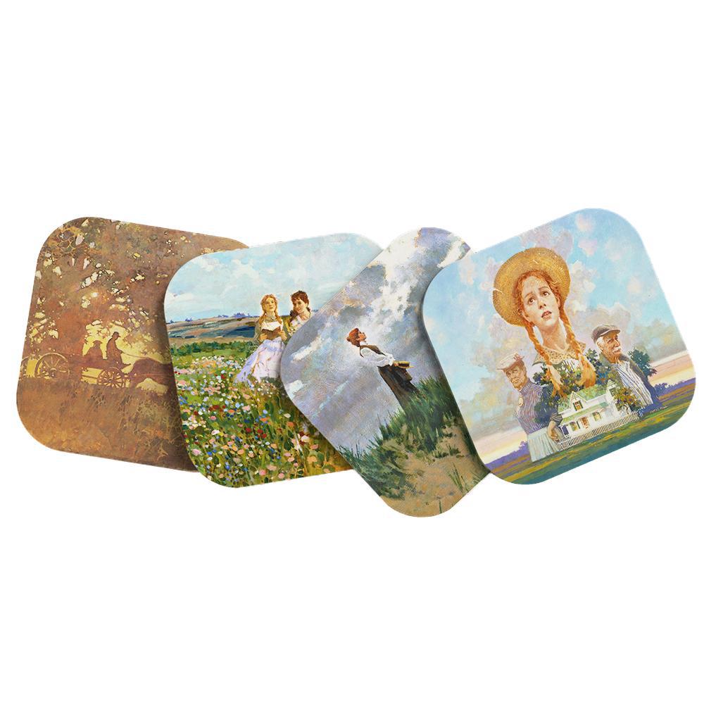 "Anne of Green Gables" 4x Coaster Set