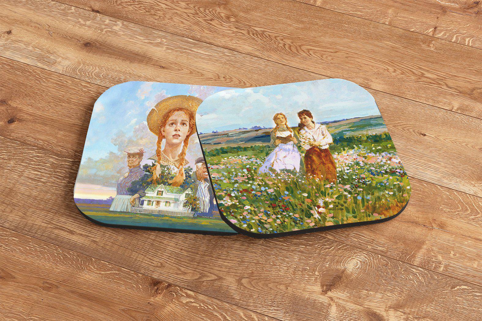 "Anne of Green Gables" 4x Coaster Set