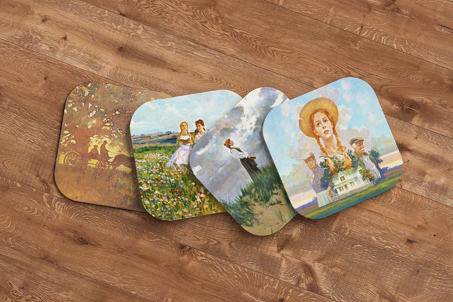 "Anne of Green Gables" 4x Coaster Set