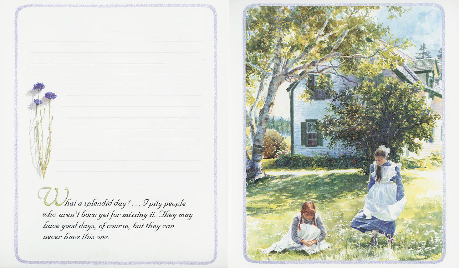 "Anne of Green Gables Journal" Hardcover Journal Illustrated by Donna Green