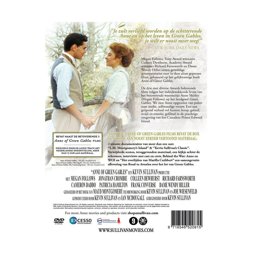 Anne of Green Gables Trilogy-Dutch Language DVD Set