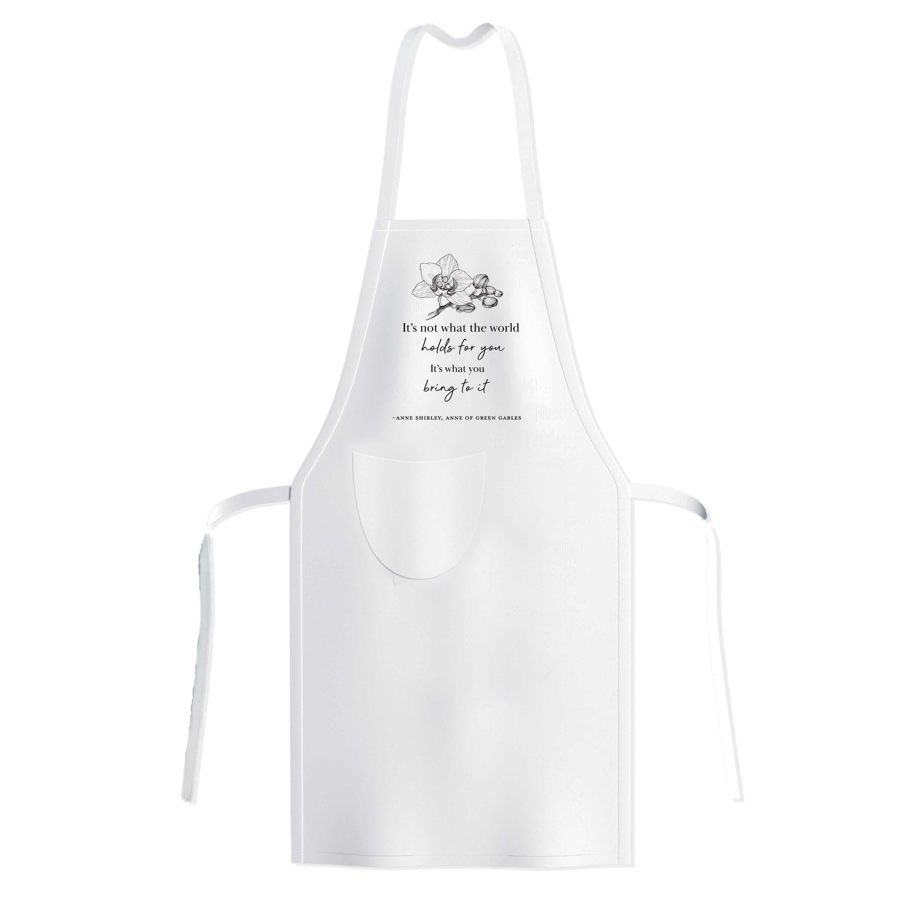 "What The World Holds" Quote Apron