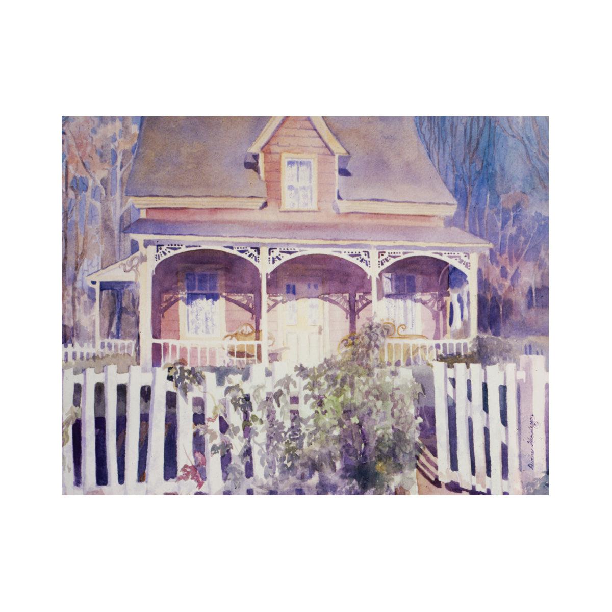 "Biggins Boarding House" By Diane Henderson, On Watercolor Paper