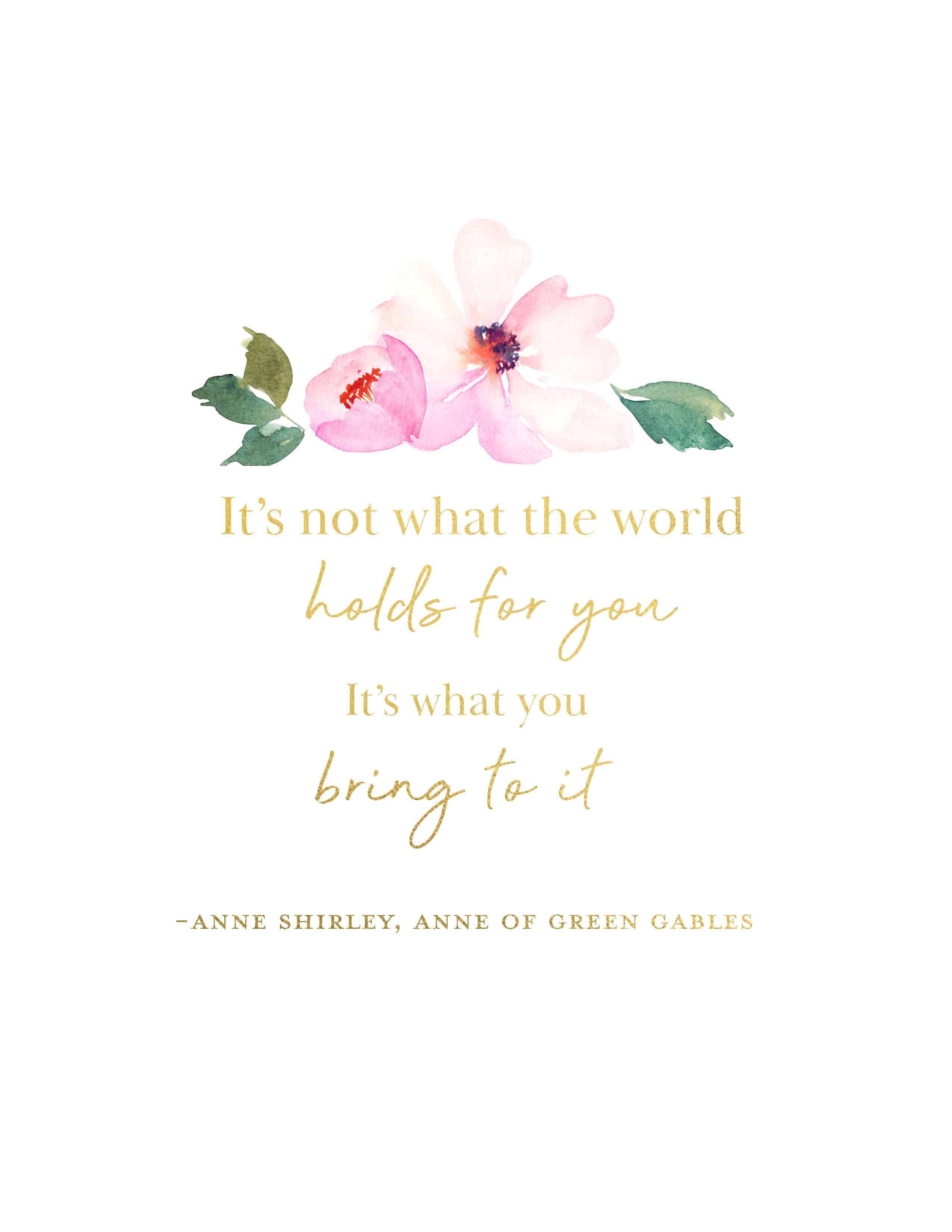 "What The World Holds" Quote Print on Heavy Weight Paper
