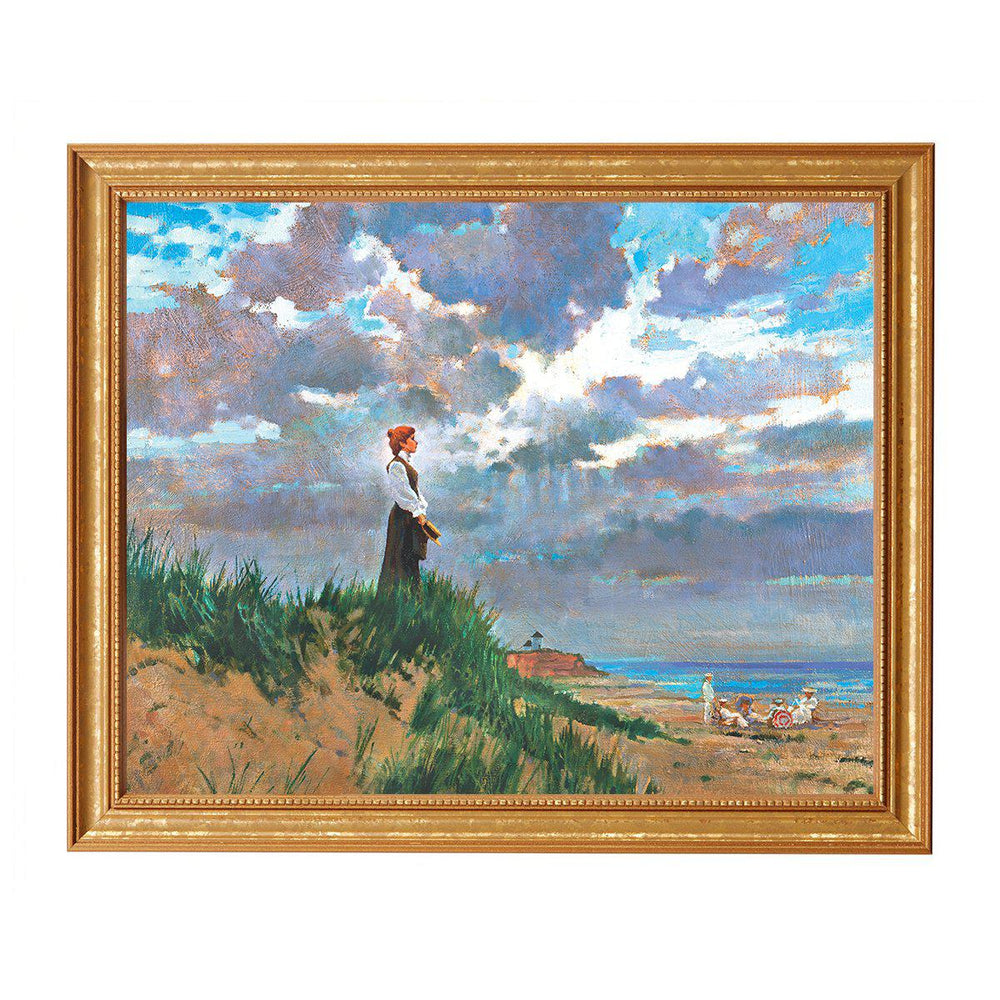 "Anne Shirley by the Ocean" By James Hill Framed PVC Print