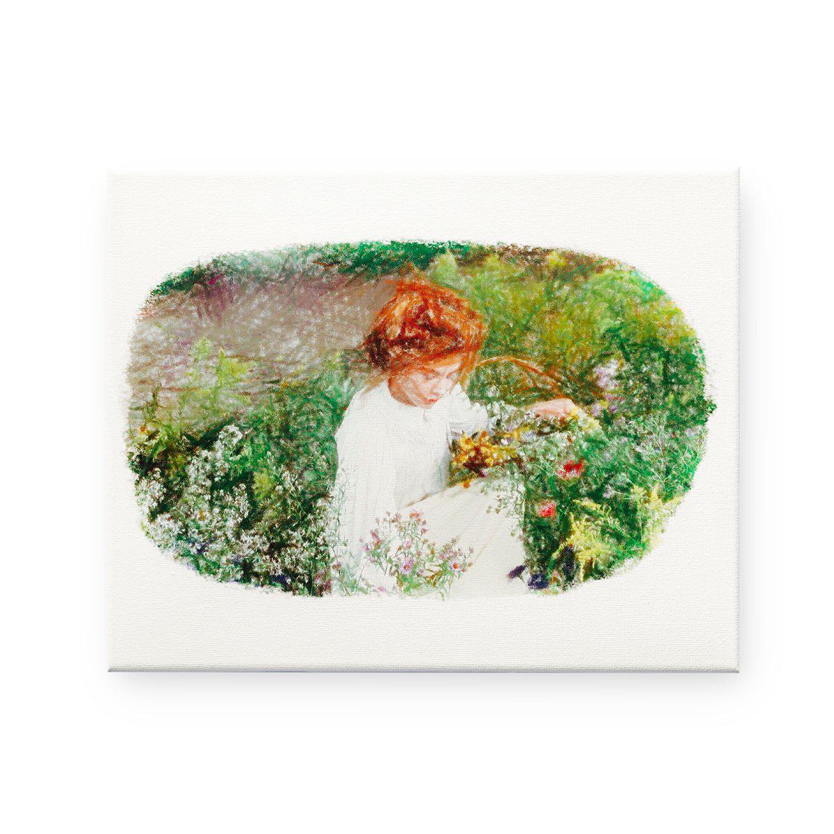 "Anne of Avonlea" Pencil Sketch Canvas Print