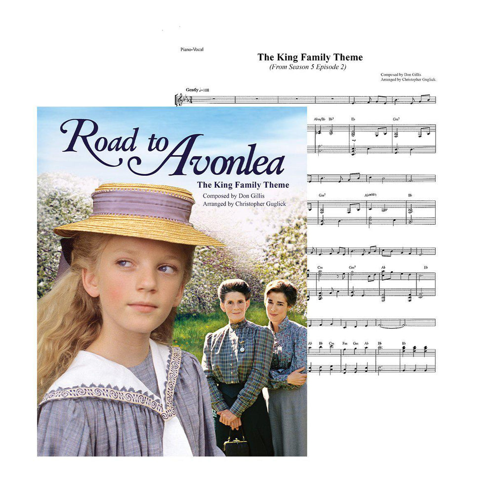 Road to Avonlea The King Family Theme Sheet Music