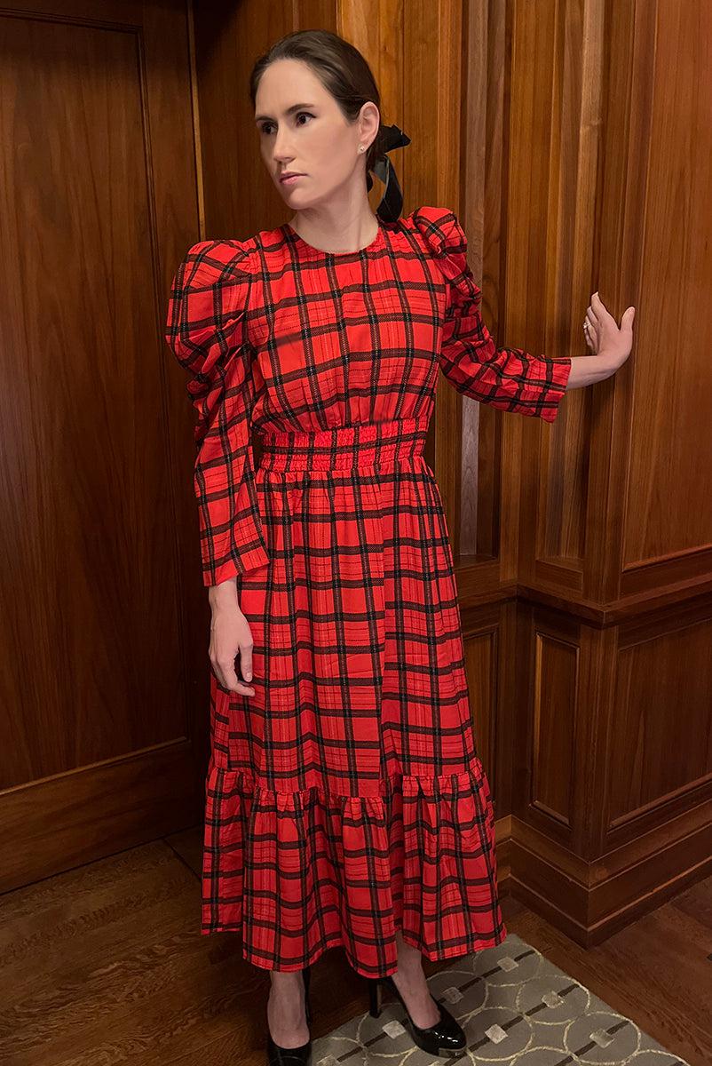 Red Plaid Dress