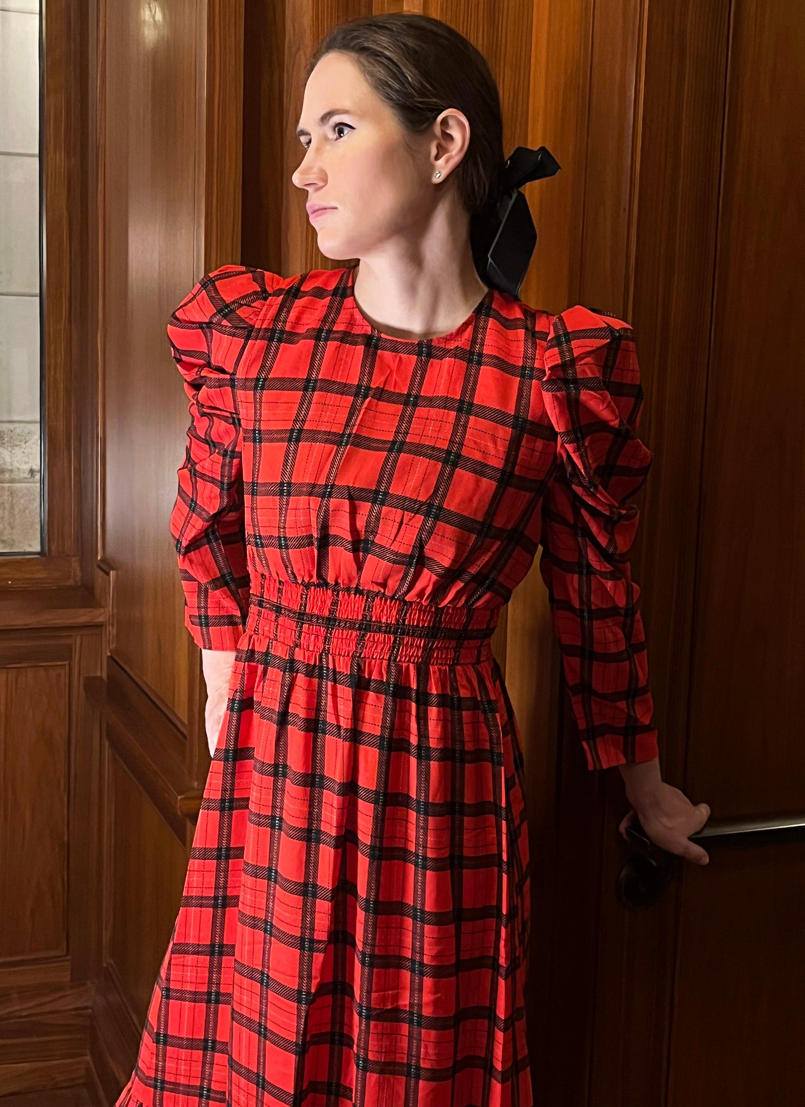 Red Plaid Dress