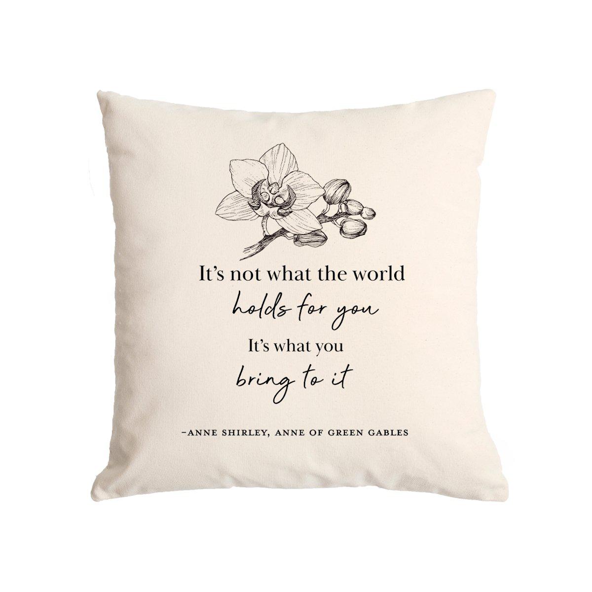 "What The World Holds" Canvas Pillow Case